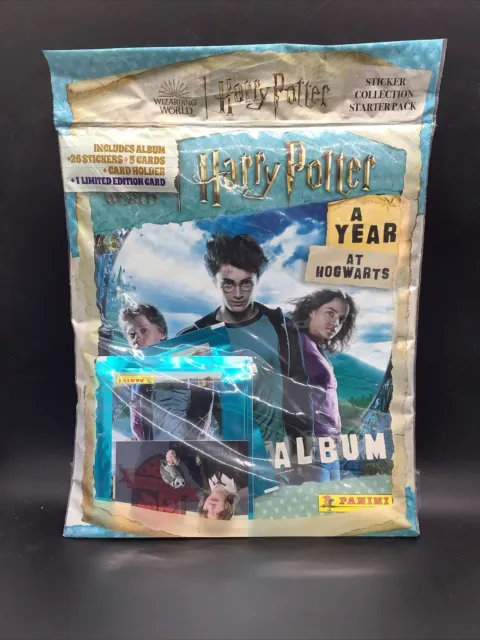 Harry Potter Sticker Collection Starter Pack Alum Stickers Cards Card Holder New