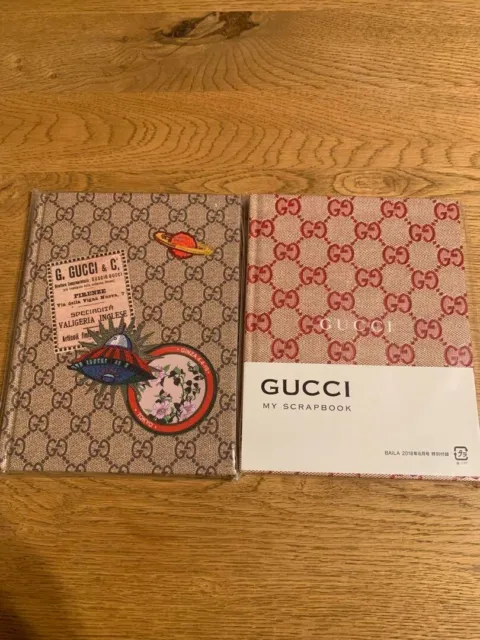 Gucci Baila Notebook Set of 2 My Gucci Book & My Scrap Book Oggi Limited JP NEW