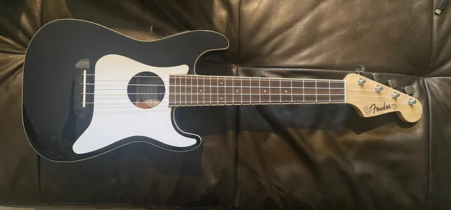 Fender Fullerton Stratocaster Ukulele - Black
