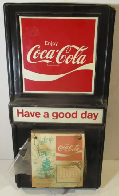 Vintage 1976 Coca-Cola Calender*** Have A Good Day *** Coke Wave Logo**Full Pad+