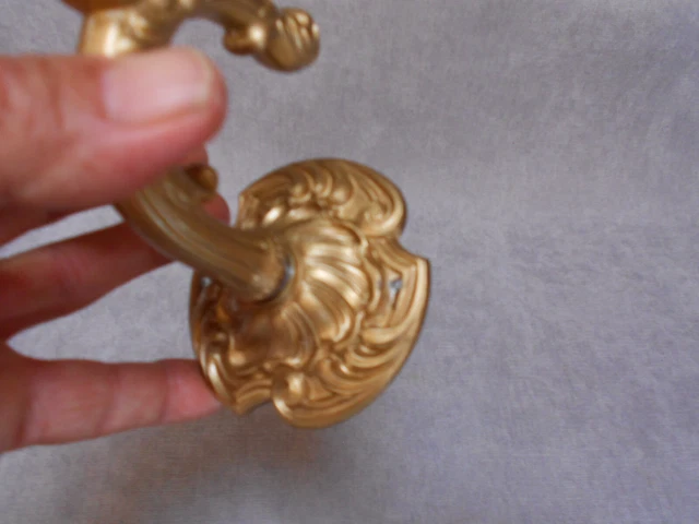 French Vintage BRONZE Coat hat rack  HANGER HOOK 7