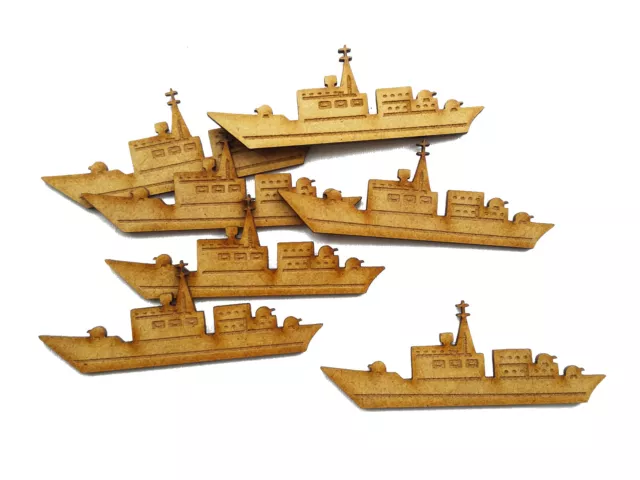Wooden Mdf Boat Ship Sail Transport Shape Ornament Laser Cut Embellishment