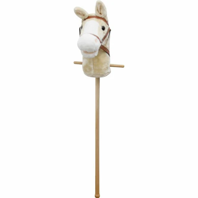 Cheval à Bascule SpielMaus En Peluche – 98 Cm, Avec Son, Blanc, Neuf