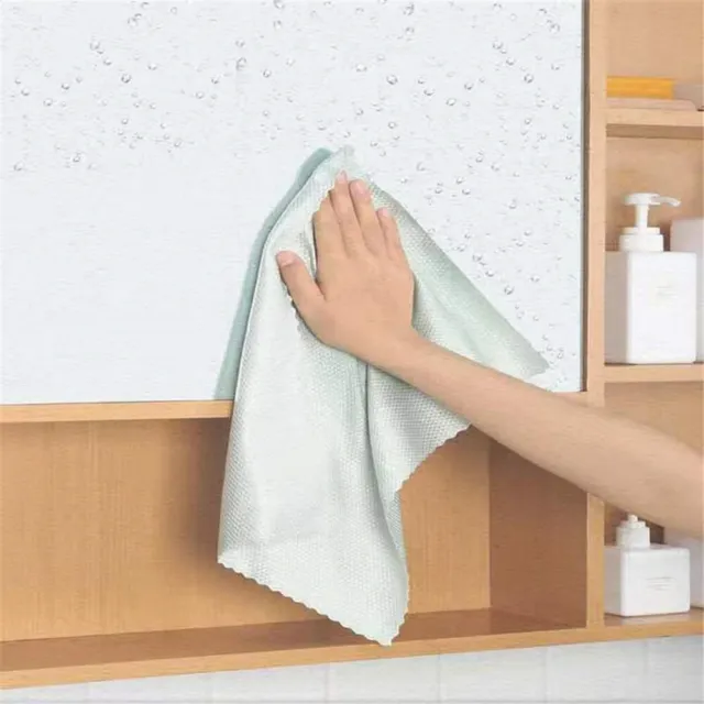 10 PCS Reusable Miracle Cleaning Cloths Kitchen Rag Cleaning Tools Streak-Free 7