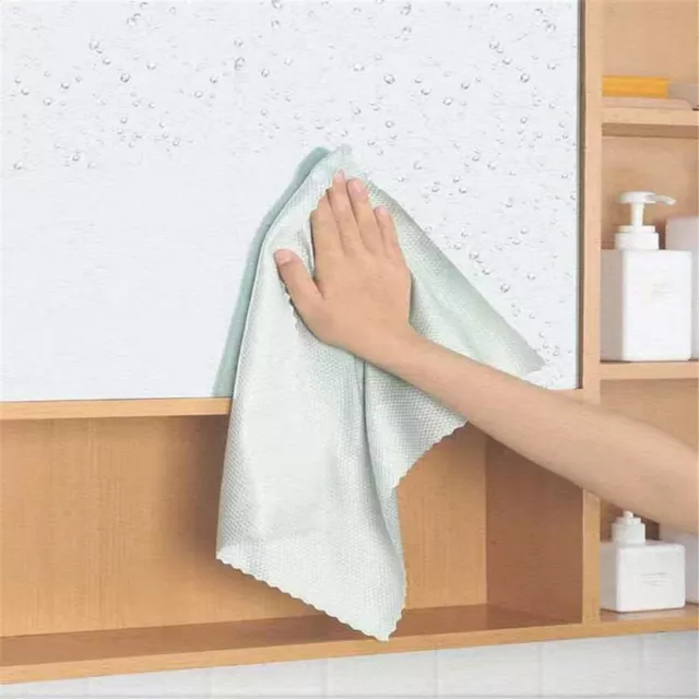 10 Pcs Reusable Miracle Cleaning Cloths Magic Kitchen Rag Nanoscale for Kitchen 8