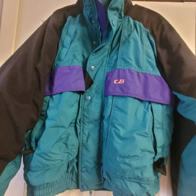 VINTAGE 80S 90S Mens CB Sports Ski Jacket Large $31.00 - PicClick