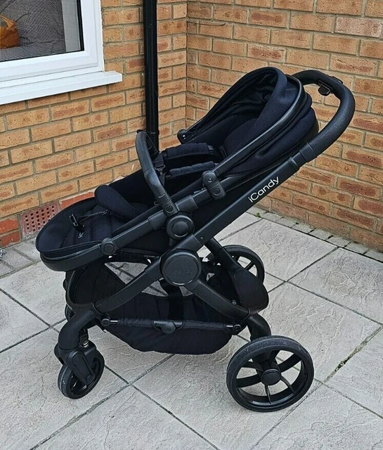 iCandy Peach 7 Pushchair & Carrycot Pram  Accessories - Black Edition
