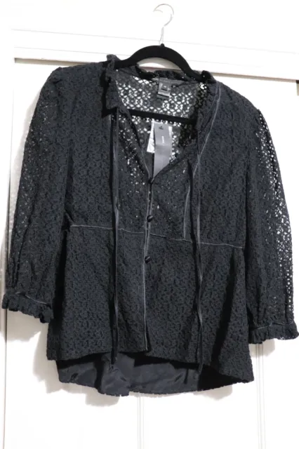 ASO Blair Waldorf Lace Top By Marc By Marc Jacobs  MIA Top Shirt Women's Size 12