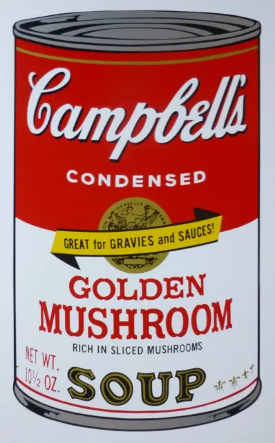 Andy Warhol Campbells' Golden Fungo Zuppa II Lattina Sunday B.Mattina 67/1500