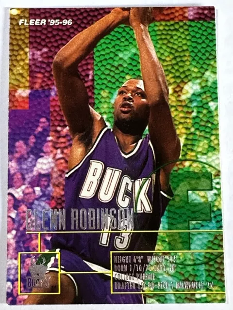 1995-96 Fleer Basketball NBA Milwaukee Bucks Glenn Robinson