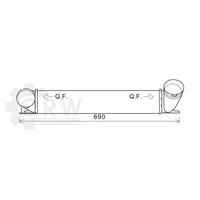 Raffreddatore aria di sovralimentazione per BMW Serie 3 Touring 325d anno 06-12