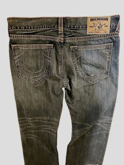 True Religion Jeans  World Tour Relaxed  Straight Sz 36" × 34 Long