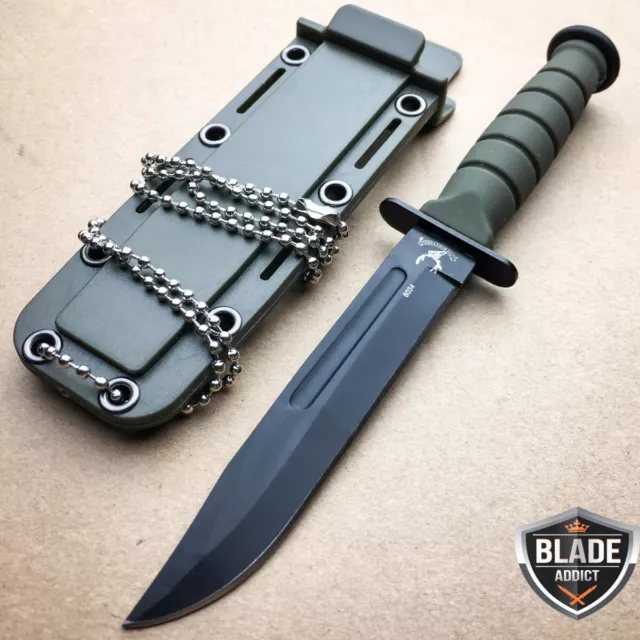 6" Military Tactical Combat Fixed Blade Survival NECK KNIFE Hunting KABAI Dagger