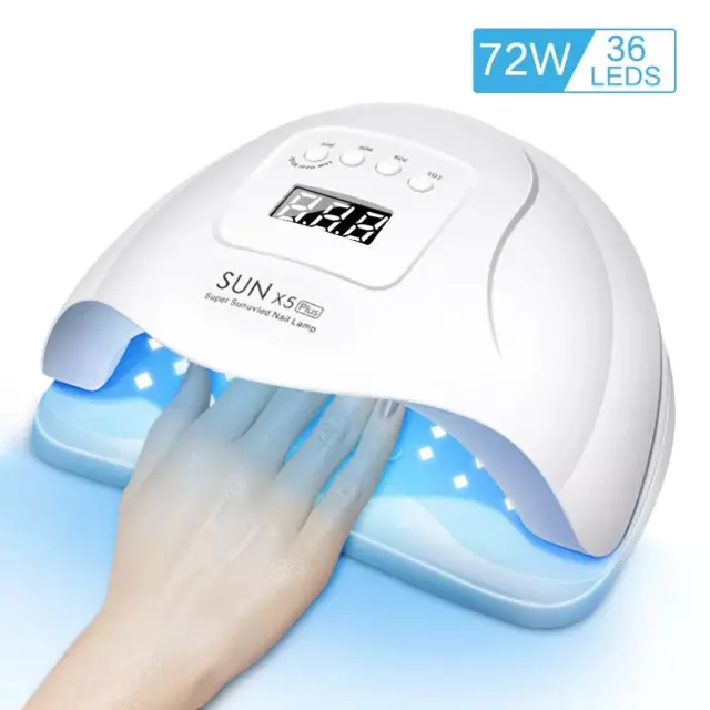 Sèche-ongles LED, lampe UV pour durcir tous les vernis à ongles en gel avec déte