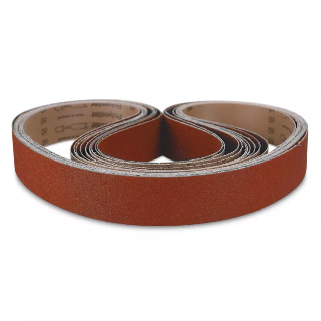 2" x 36" Inch 40 Grit Knife Maker Ceramic Sanding Belts Metal Grinding - 10 PACK