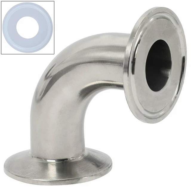 Kit Raccord Soudure 51 Mm En Inox 304 - Frette + Pince Triple + Joint PTFE, Pour Tuyauterie