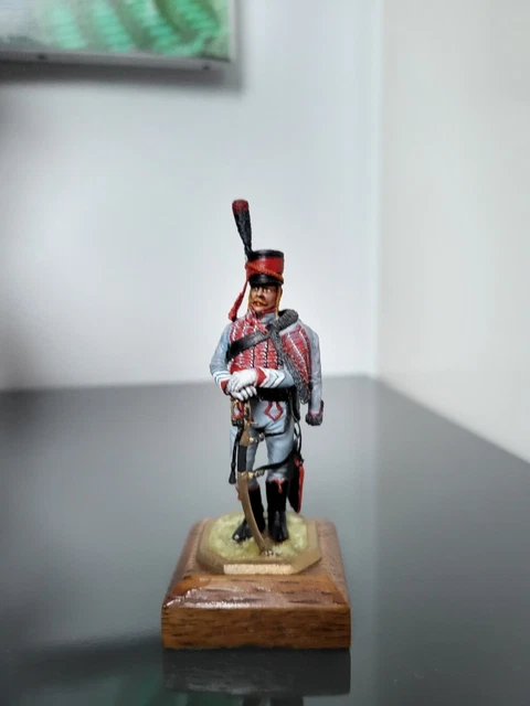 Figurine Art Girona Hussard 1805 - 54mm Premier Empire - Soldat Plomb Peint