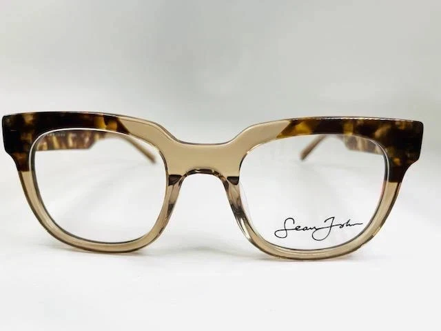 NEW SEAN JOHN SJLO 612E 971 Clear Crystal & Gold Eyeglasses  display picture 1