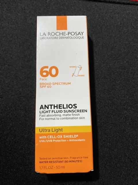 Fluido protector solar ultra ligero La Roche - Posay Anthelios FPS 60 1,7 OZ caducidad 11/24