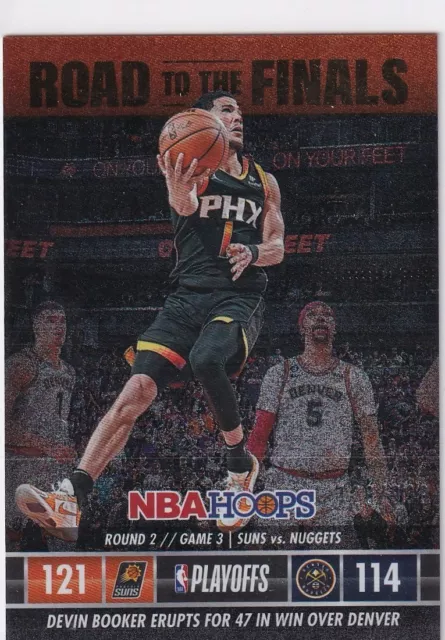 Panini Prizm 2023-24 Hoops Basketball Numéro 7 Devin Booker 428/999 Playoffs