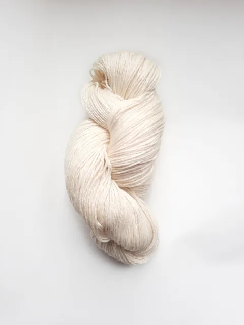 Undyed Merino Wool Silk Yarn 4 ply DK Yarn to Dye Knitting Dyeing Wool - 100g
