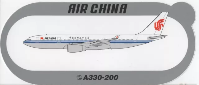 ~ AIR CHINA ~ Airbus A330-200 Sticker / Decal ~ VERY RARE ~