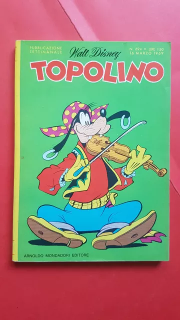 WALT DISNEY- TOPOLINO libretto- n° 694 - originale mondadori- del 1969