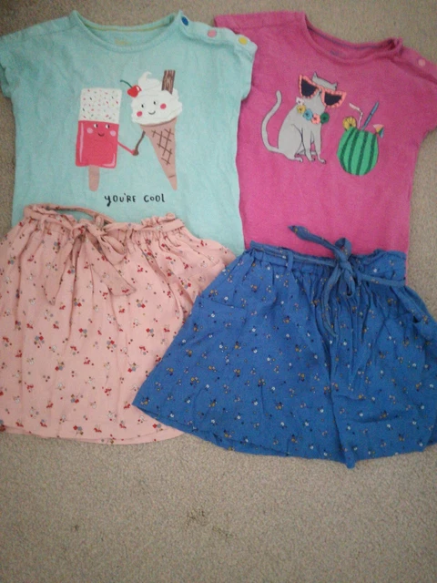 GIRLS Mini Boden 4x SPRING/SUMMER BUNDLE tshirt skirts  AGE 9-10