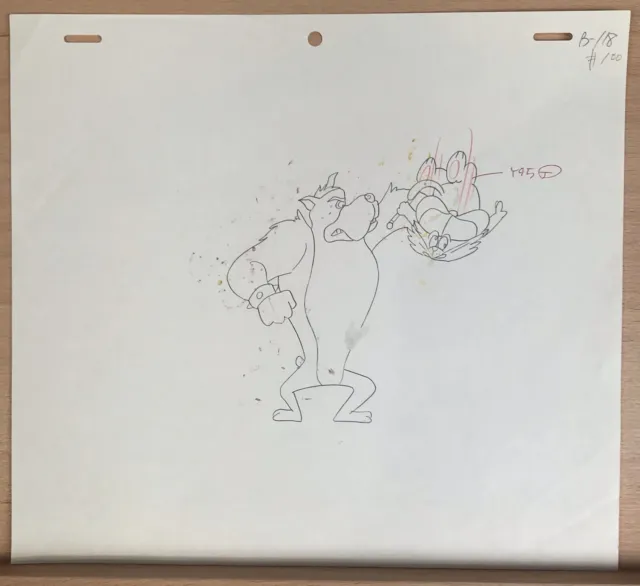 Heathcliff and The Catillac Cats Original  Animation Production Art Drawing DIC