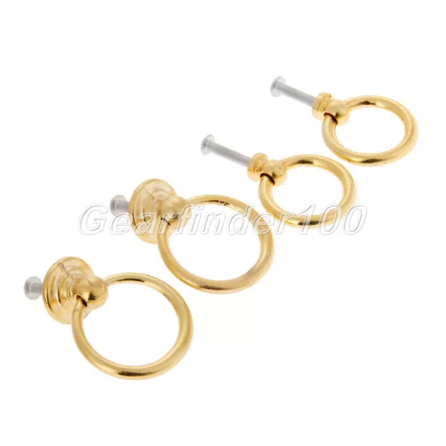 2x Cupboard Drawer Drop Ring Cabinet Knobs Furniture Metal Door Pull Handles