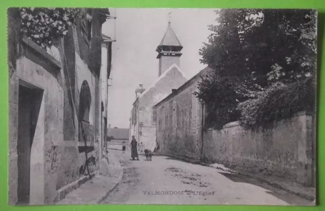 Carte Postale Département 95 - Valmondois L'église 1905 - Val-D'oise - Cpa