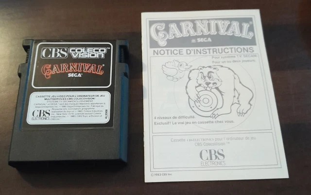SPACE PANIC CIB Complet Rare CBS Version Colecovision Jamais Utilisé
