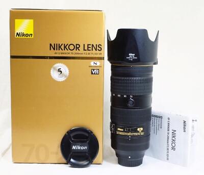 Nikon AF-S NIKKOR 70-200mm f/2.8E FL ED VR w/ HB-78 Hood - MUST SEE! (1452)