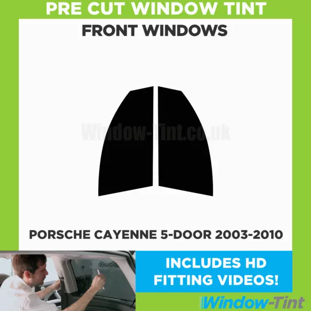 Pre Cut Car Window Tint for Porsche Cayenne 5-door 2003-10 Front Windows Film