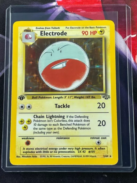 Pokémon Electrode - 2/64 - Holo 1st Edition Jungle 1st Edition