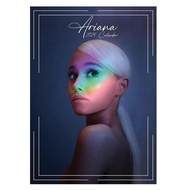 ARIANA GRANDE 2024 Calendar, Month To View A3 Wall Celebrity Calendar