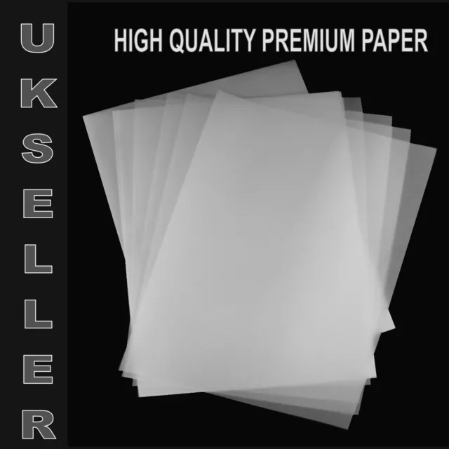 20 X A4 TRANSLUCENT TRACING PAPER 95gsm FOR ART,CRAFT,COPYING OR CALLIGRAPHY ETC 2