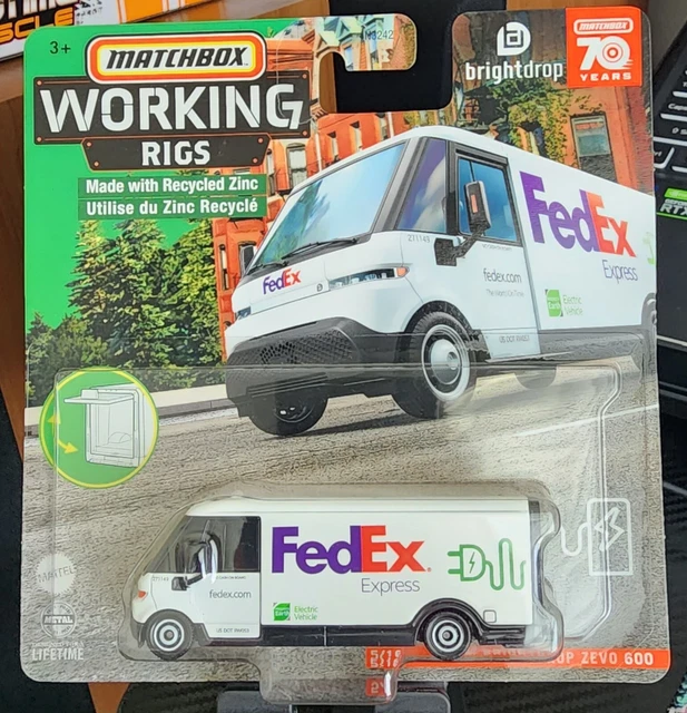 MATCHBOX WORKING RIGS FedEx Express GM BRIGHTDROP ZEVO 600 £9.43