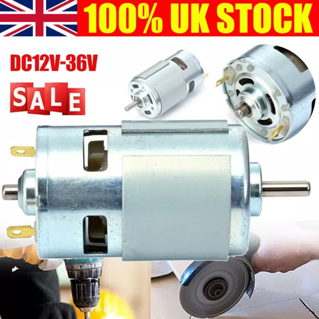 DC 12V 18V 24V High Speed Power RS-775 Motor Large Torque Electric Tools Drill