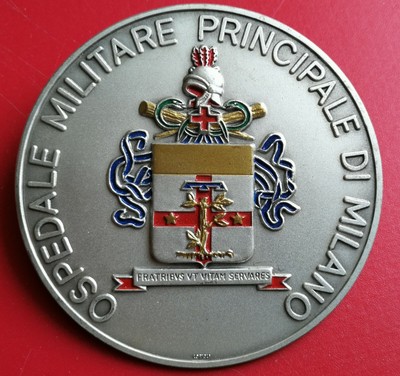 DISTINTIVO CREST "OSPEDALE MILITARE PRINCIPALE MILANO" SANITA' ESERCITO ITALIANO 