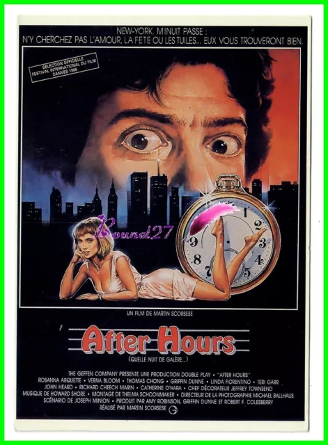 Carte Postale Postcard FILM " After Hours " de Martin Scorsese
