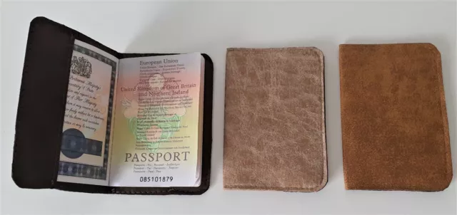 Soft Handmade Vegan Leather Passport/Notebook holder/Cover New