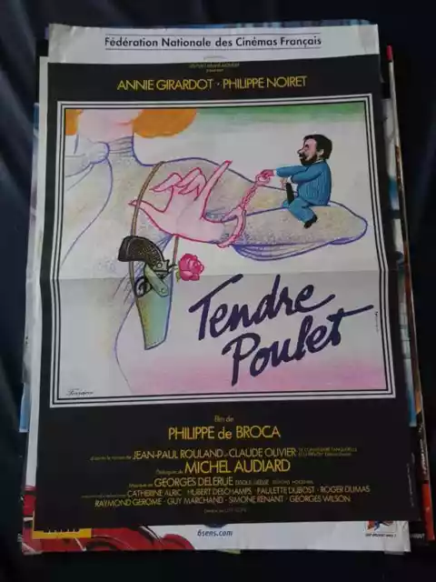 Affiche de cinéma d'époque du film: TENDRE POULET de 1978 (40x60cm)