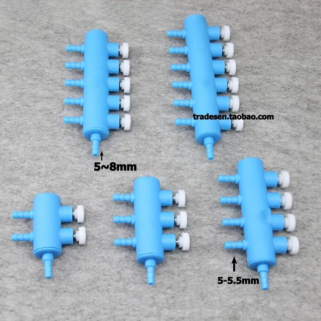 AQUARIUM POND AIRPUMP Plastic Manifold Air Line Control Valve Multi