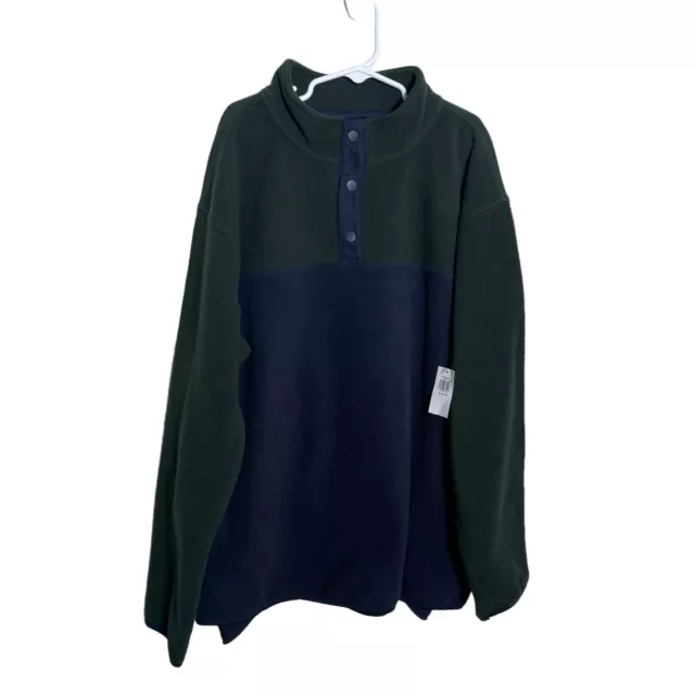 Old Navy Boy's Jacket XL (14-16) Multicolor Fleece Pullover 1/4 Snap NWT
