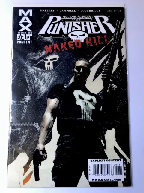 The Punisher Naked Kill One Shot Max Comics 2009 Vf+ Copy Bagged & Boarded