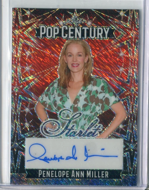 2024 LEAF POP Century Penelope Ann Miller Starlet Diagonal Shimmer RED