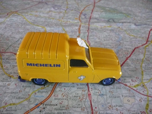 RENAULT 4 L Fourgonnette MICHELIN Ancienne SOLIDO 1/43