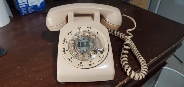 Teléfono De Colección Bell-Western Eléctrico (Año 1966) Rosa Barbie Esfera Giratoria