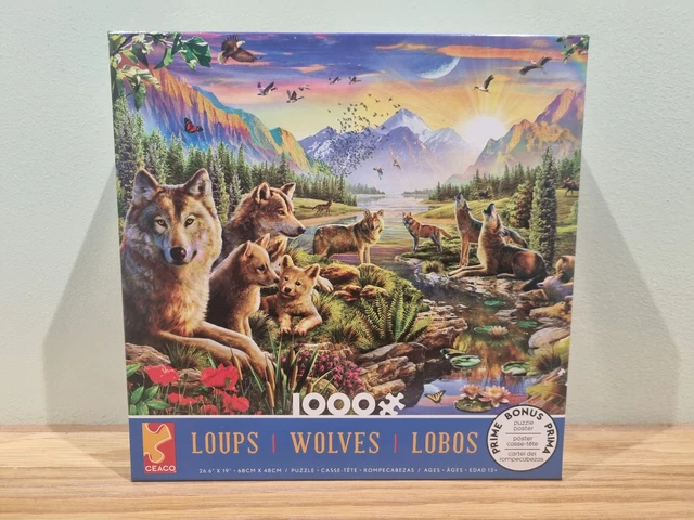 Ceaco Winter Wolves 1000 Piece Jigsaw Puzzle - Challenging Adult Puzzle With Bonus Poster - View #6
